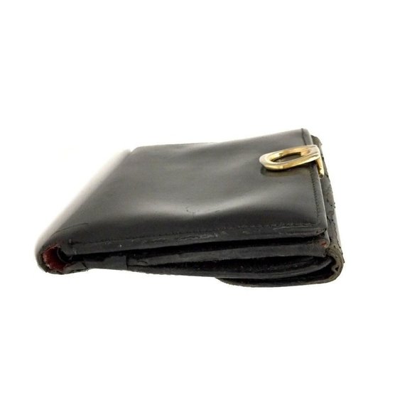 Gucci Black Glossy Leather Bi-fold Style Rectangular Wallet - Picture 3 of 7